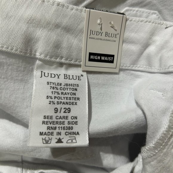 NWT Judy Blue White Flare Jeans Size 29 - Picture 5 of 5